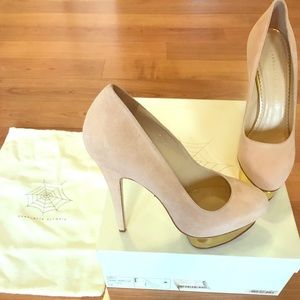 NEW Charlotte Olympia beautiful light pink /blush!